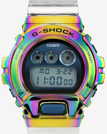 G-SHOCK KITH GM-6900 Rainbow head on