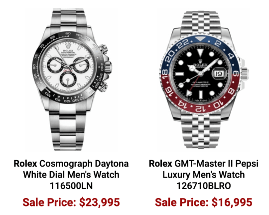 Authentic Watches price crash?