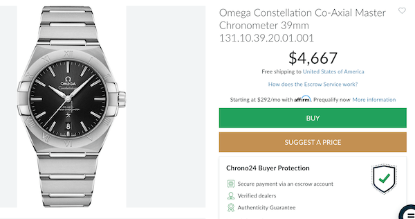 OMEGA Constellation discounted watches