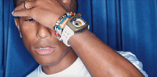 Pharrell Williams wearing Richard Mille RM 52-05