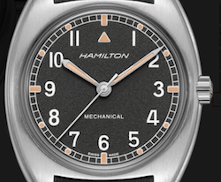 Hamilton Khaki Pilot Pioneer Mechanical textured dial